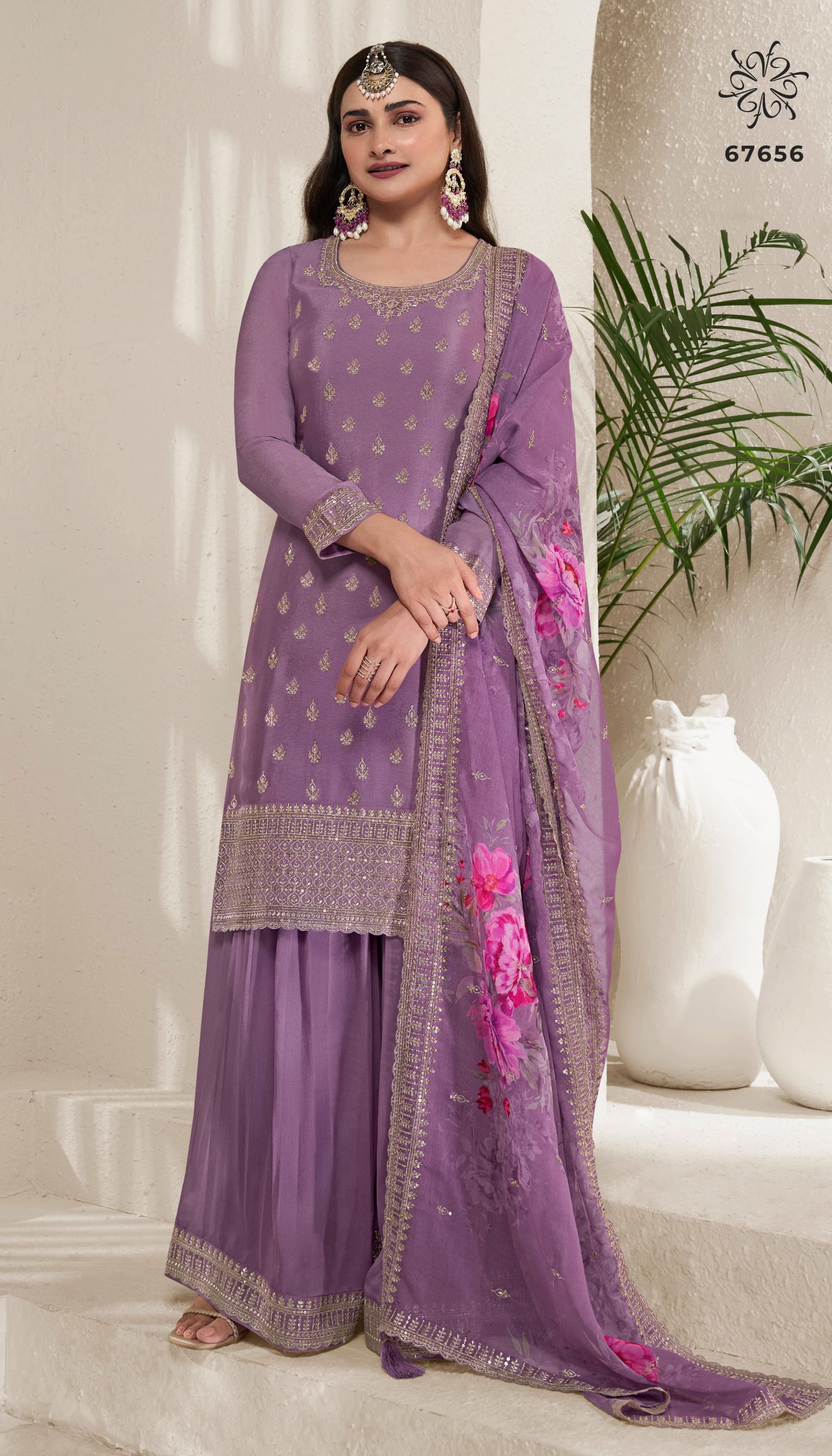 Shalini By Vinay Chinon Embroidery Wedding Salwar Suit Wholesale Market